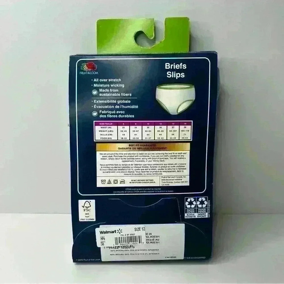 BNWT Girls Kids Sz 12 True Comfort briefs underwear 6 pairs per pack modal comfy - Picture 4 of 5